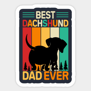 Best Dachshund Dad Ever Sticker